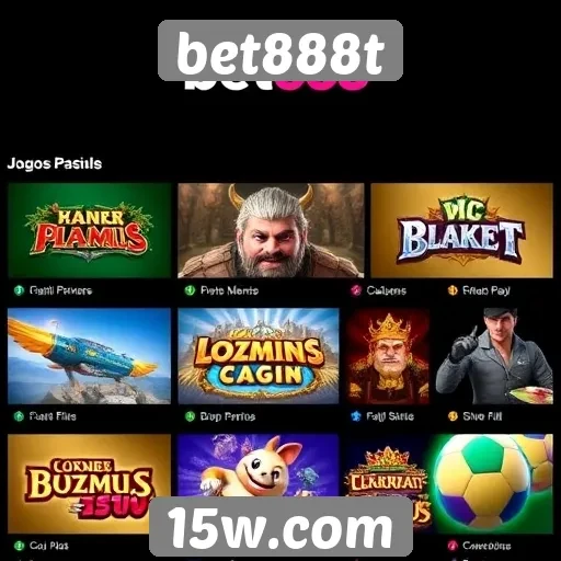 Jogos populares disponíveis na plataforma bet888t